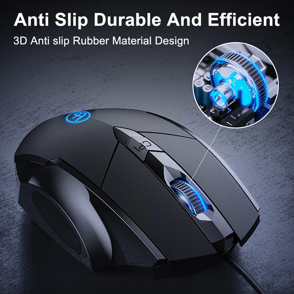 Wired Gaming Mouse 7200DPI Corded Computer Mouse with 6-Button Ergonomic Mice Office and game for Laptop PC Desktop gaming mouse,ergonomic mouse,wired mouse