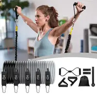 Workout Resistance Bands Trainer Suspension Straps Heavy Duty Adjustable Resistance Bands for Home Gym Garage Studio Yoga - Image 5
