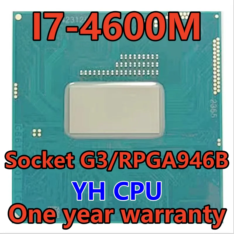 

I7-4600M I7 4600M SR1H7 2,9 ГГц двухъядерный четырехпоточный процессор 4M 37 Вт Soket G3/RPGA946B