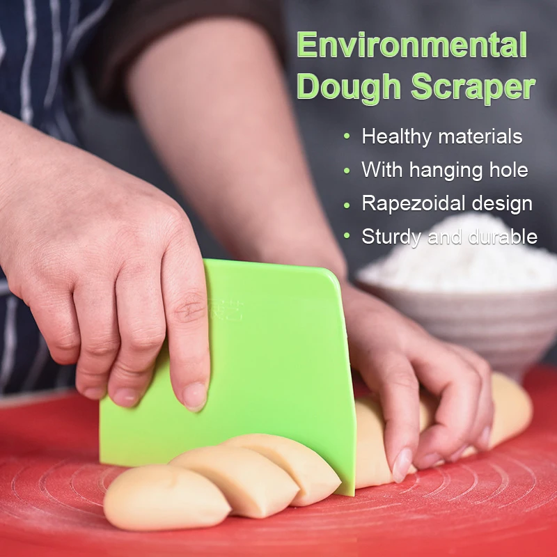Plastic Cake Cream Spatula Dough Butter Batter Scraper Baking Tools 1pc For Home Baking Cutting Tools Kitchen Gadgets dough scraper,cream spatula,dough cutter,cake scraper,cake spatula