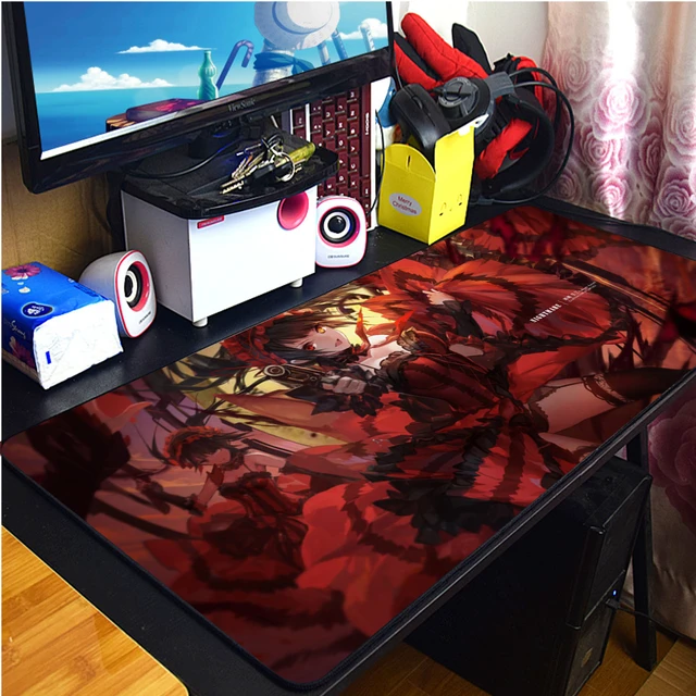 Cute Tokisaki Kurumi Anime Mousepad Tappetino Mouse Gaming Accessories Mouse  Mat Non-slip Mouse Pad Mausepad Deskmat Padmouse - AliExpress