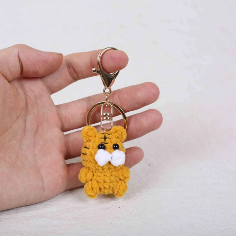 Mini Animal Series Crochet Keychain Cute Animal Doll Keyrings Mini Sheep Cow Knitting Doll Keychain Wholesale Custom Accessories 8 S38794bb8a2e34c66b39f1c4d934eb8aed