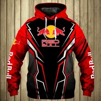 2025 New Red Bull Hoodie Fashion Red Bull 3D Printed Men's Pullover Outdoor Sportswear Racing Hoodie Red Bull Clothing 2