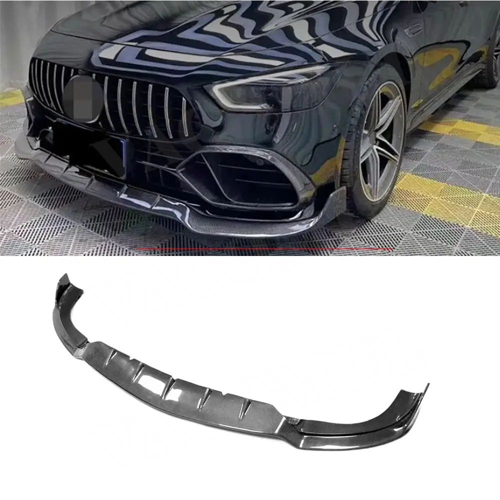 

Dry Carbon Car Front Bumper Lip Spoiler For Benz AMG GT63 GT63S 4 Door 2019-2023 Front Bumper Guard