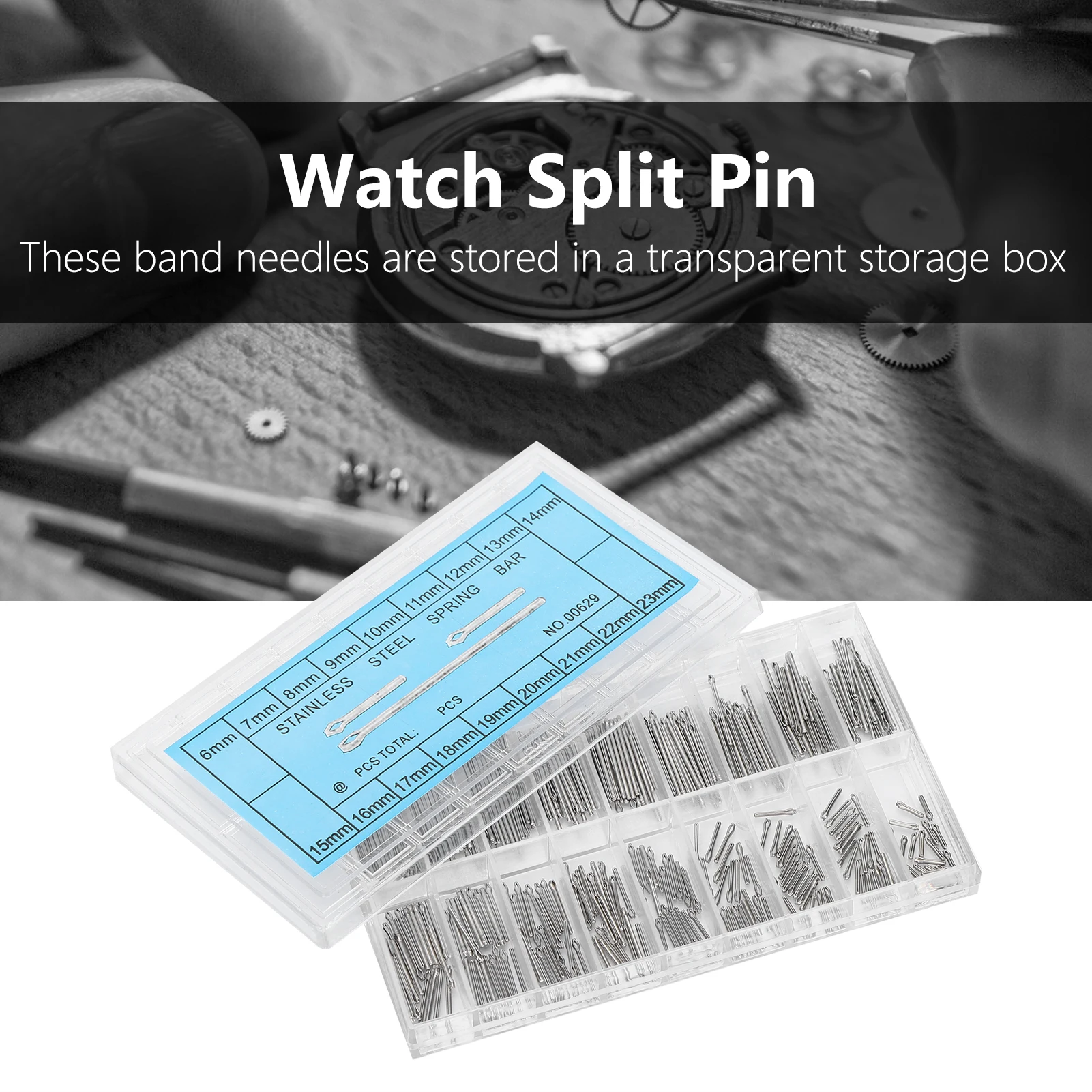 Comprehensive Stainless Steel Watch Band Repair Kit with 360-Piece Spring Bars