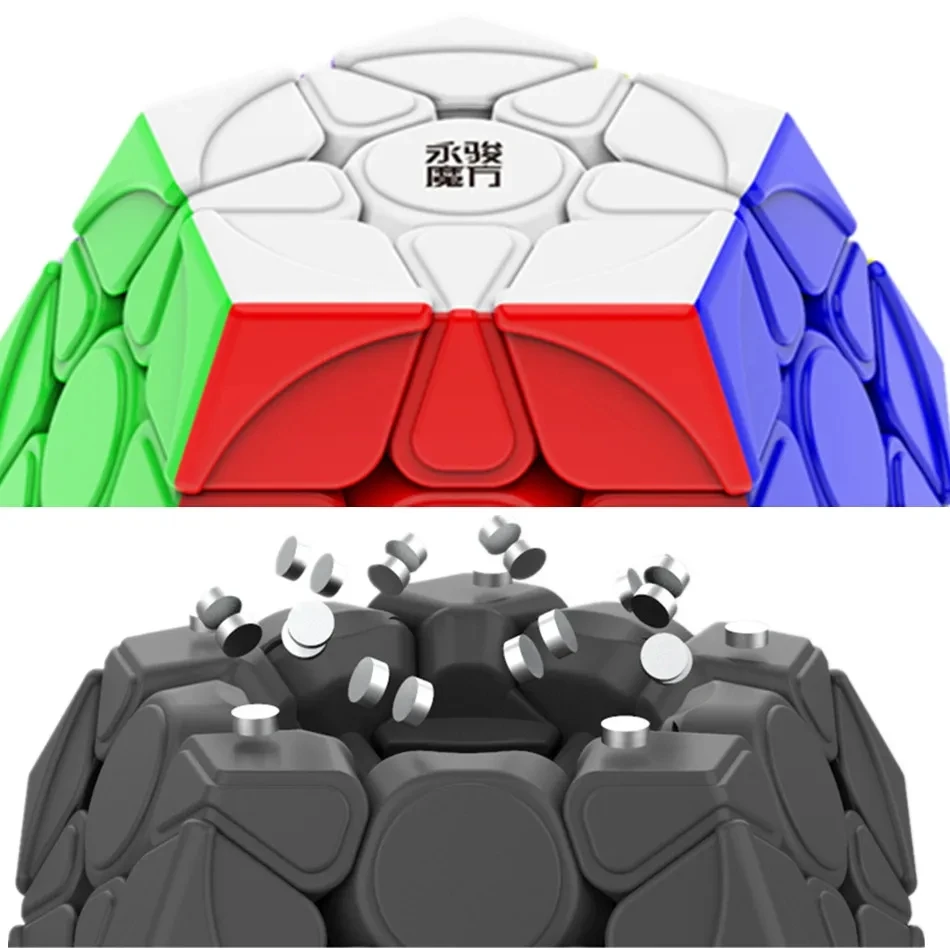 Yongjun Yj Yuhu M V2M 3x3 Wumofang Megaminx 특수 자기 매직 큐브 어린이를위한 좋은 품질 Megaminxeds 장난감 교육 선물