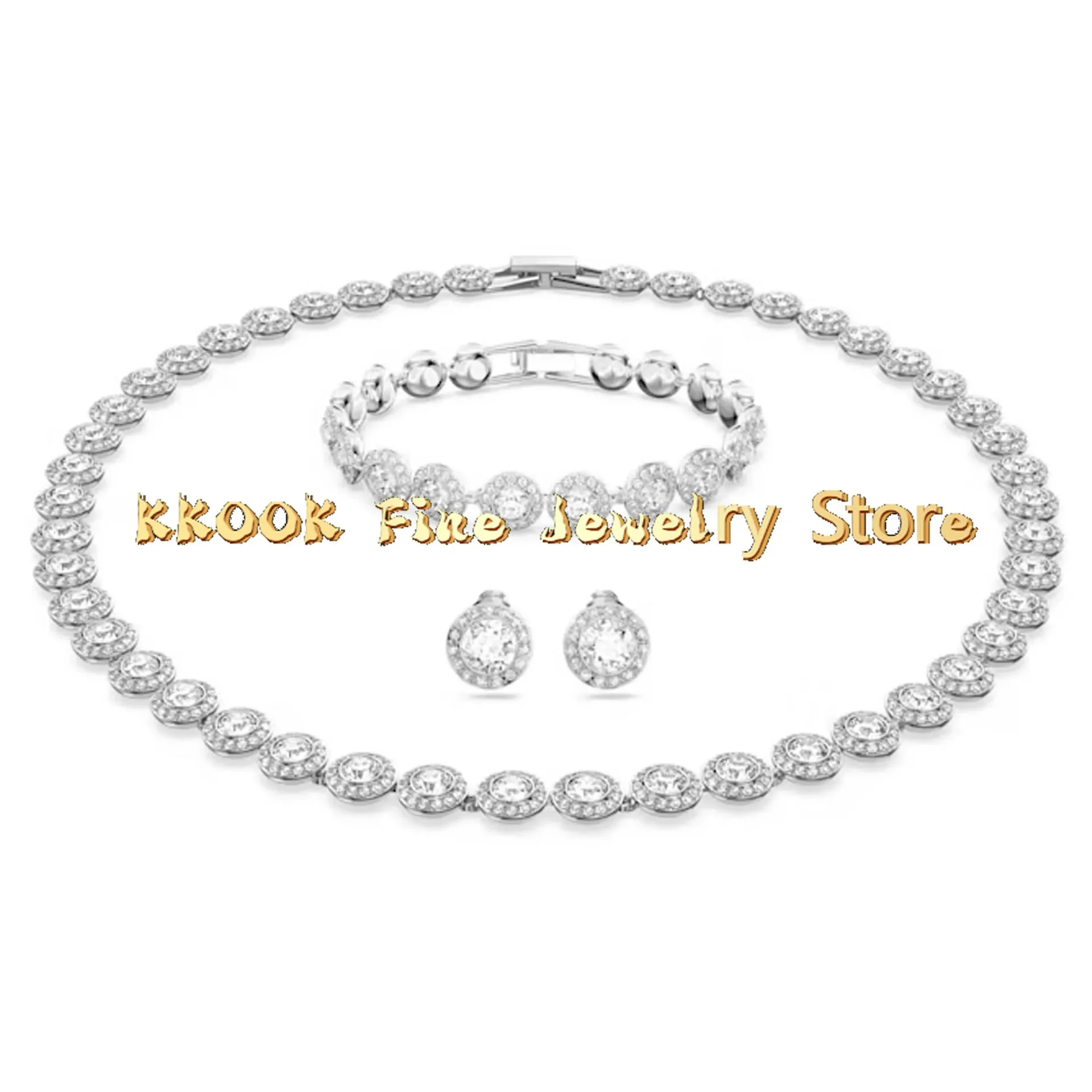 Elizabeth - Bow Crystal Necklace & Bracelet – Holicca