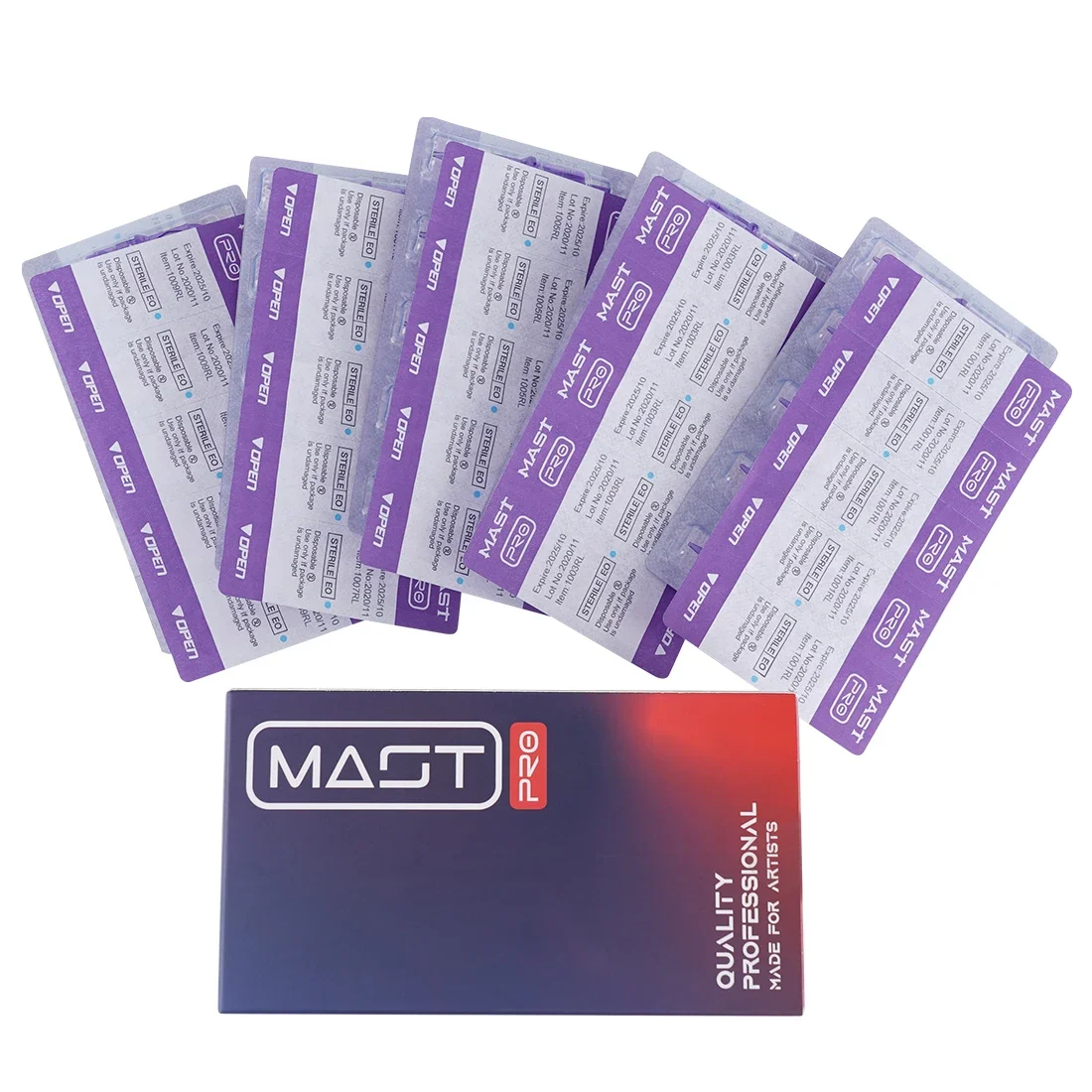 Mast Tattoo PRO Mixed Size RL/RS/RM/M Sterilized Cartridge Needles Permanent  for Tattoo Machine Supply 0.3mm/0.35mm 50pcs/Box 3