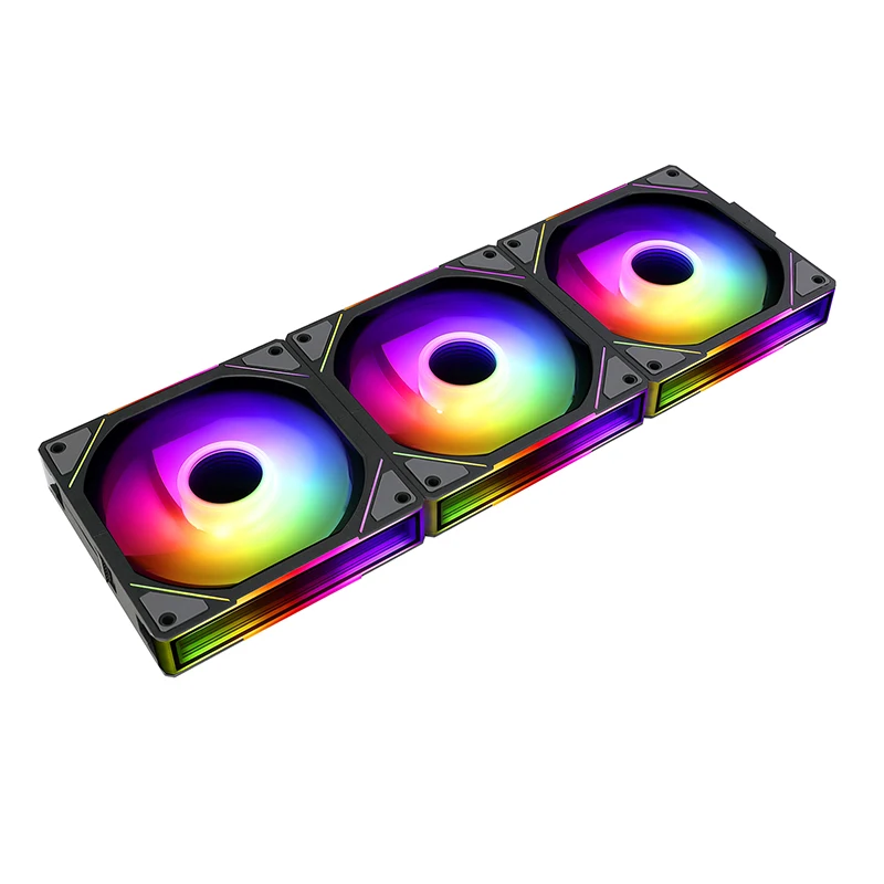 Enhanced PC Cooling Case Fan with ARGB Mirror Cycle Light and Wireless Stitching