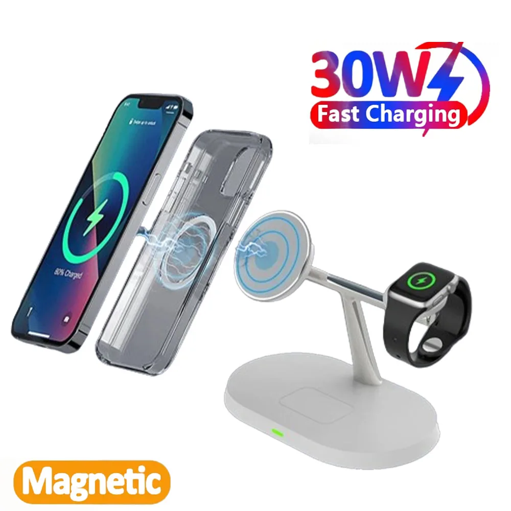 

3 in 1 Wireless Charger, Apple Watch, AirPods Charging Station for iPhone 13, 12, Pro, Pro Max, Mini
