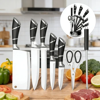 Black Knife Block Set 1