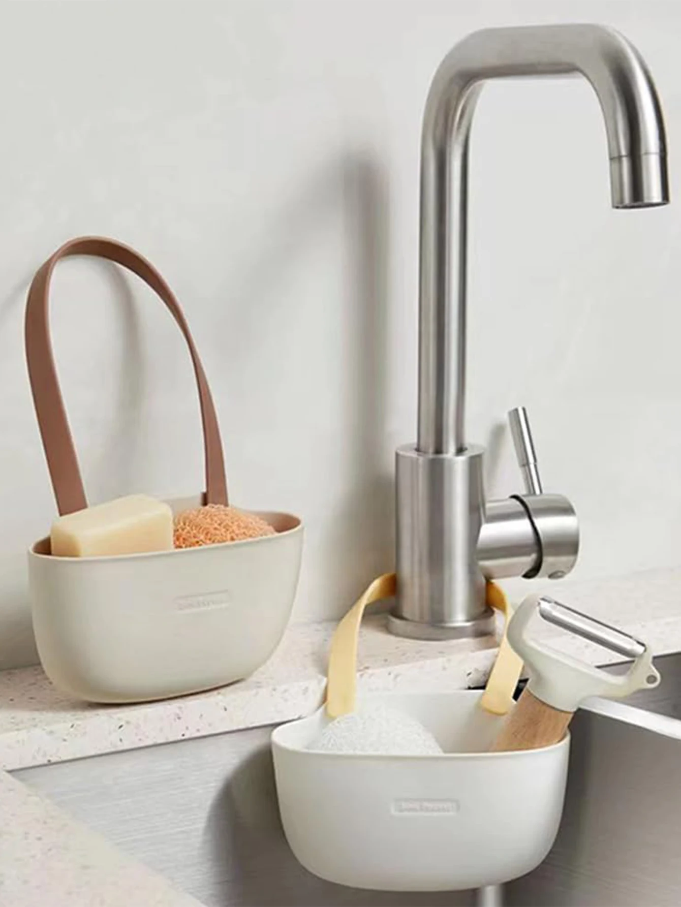 Hanging Soap Sponge Holder, Double Draining Basket, Sink Storage Organizer,Bathroom Soap Shelf,Sink Drain Rack Kitchen Accessori 6 küchexyz.de S3879d1eb8f674c21828a67b99c06484bw küchexyz.de Best Price | Fast Delivery |Quality Product Hanging Soap Sponge Holder, Double Draining Basket, Sink Storage Organizer,Bathroom Soap Shelf,Sink Drain Rack Kitchen Accessori