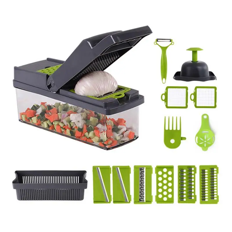 

Multifunctional Vegetable Chopper Onion Chopper Handle Food Grate Food Chopper Kitchen Vegetable Slicer Dicer Cut Potato Cutter