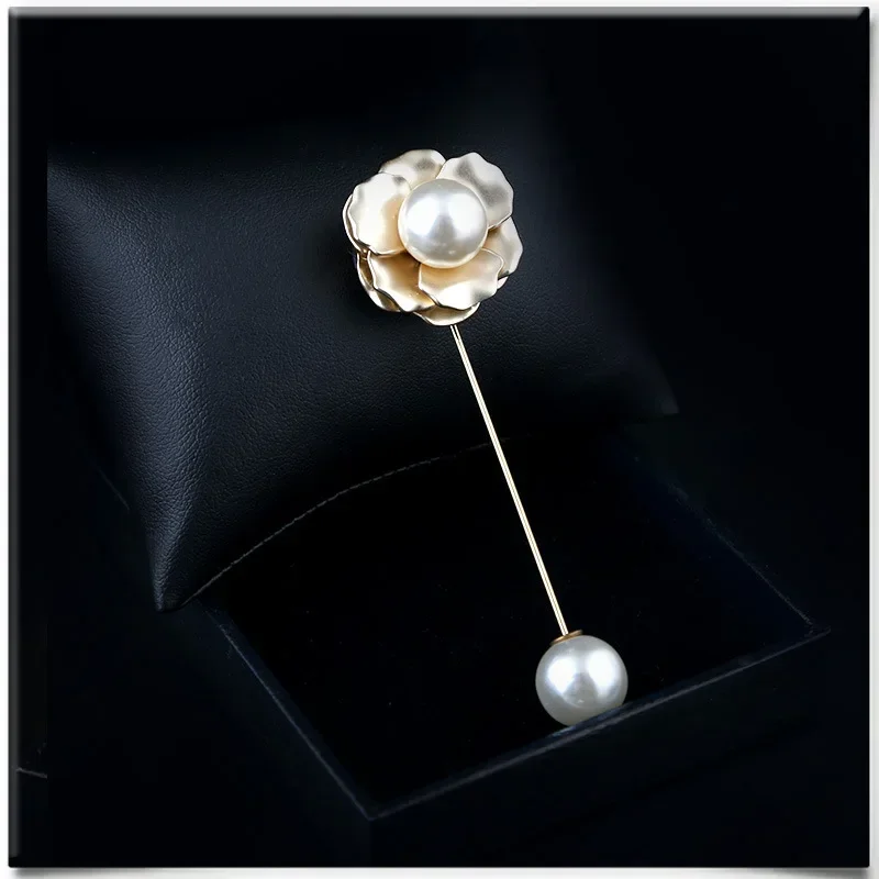 Koop Broche Kieth in 0.32 Karaat Rond geslepen 14K Wit Goud Laboratorium Gekweekte