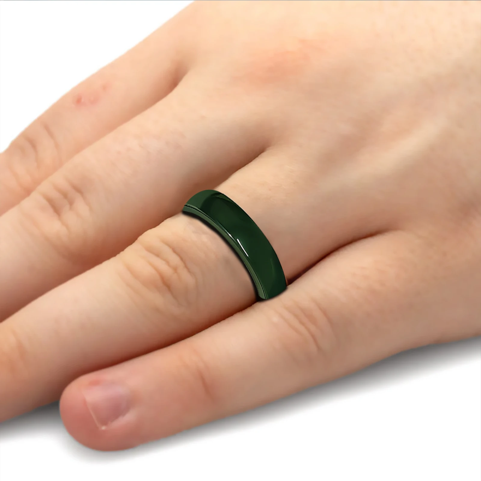 Blackish Green Smart Ceramic Ring for Tesla model3/Y/X/S Keycard KeyFob Accessories,Unisex 6