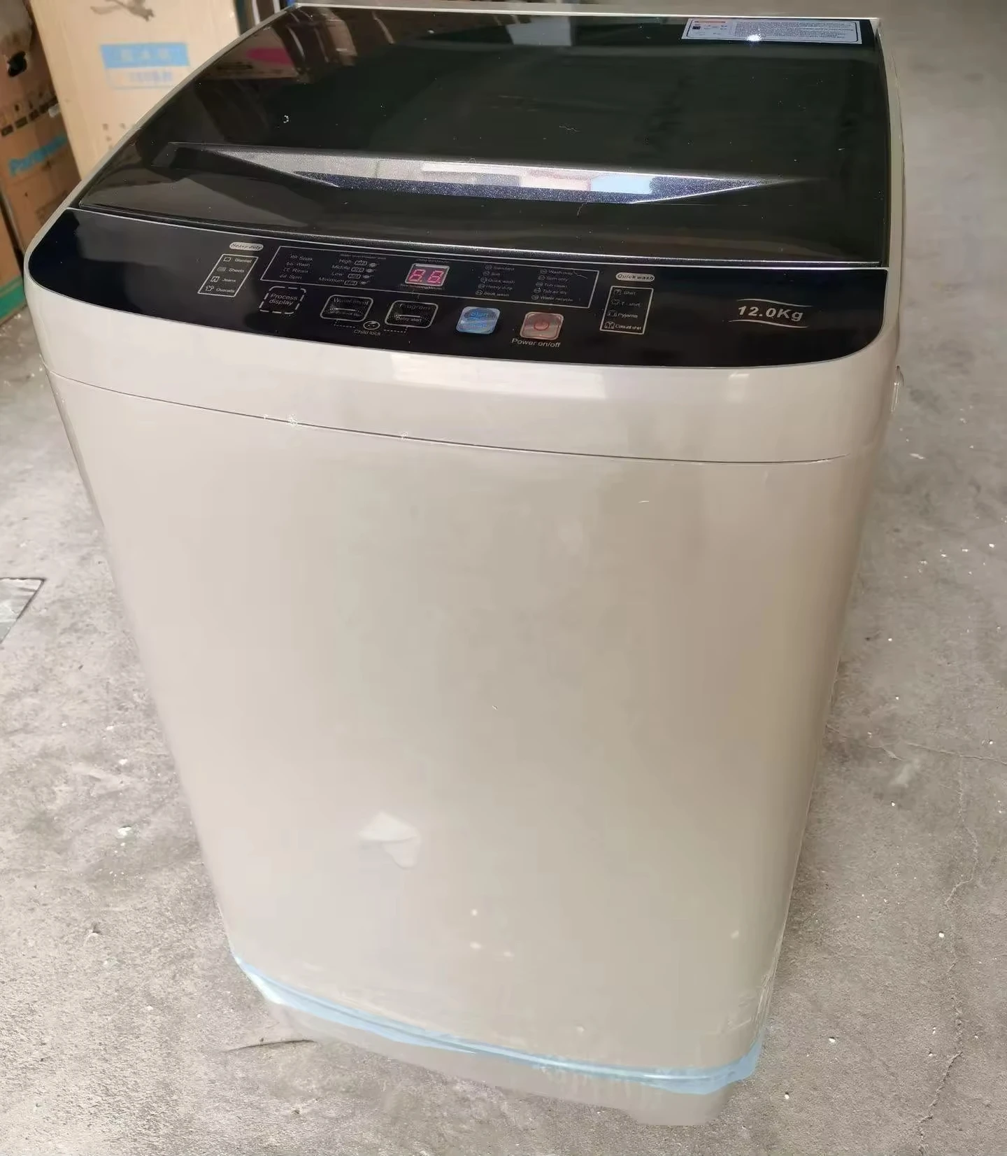 New Household Led Screen Smart Control Washer 12kg Top Load Fully Automatic Laundry Clothes Washing Machine With Dryer For Home 3
