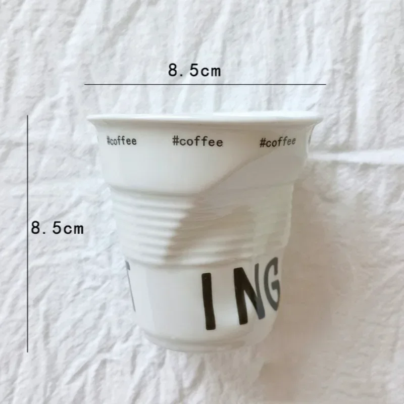 Ceramic Hand Pinch Coffee Mug Funny Kawaii Cup