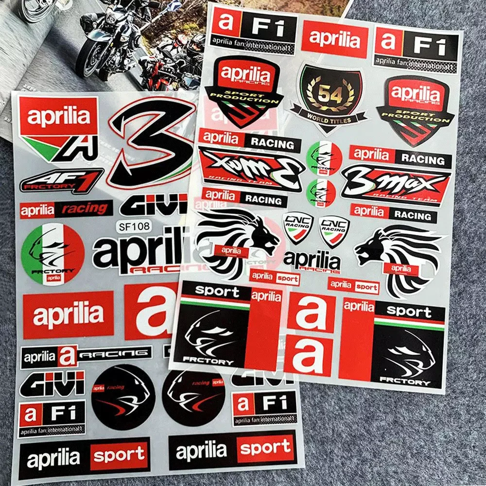 Kit de Adhesivos para Motocicletas, Vinilos Impermeables para Decoración de Motocicletas Deportivas, Scooters, Motos de Cross, Carenados y Cascos