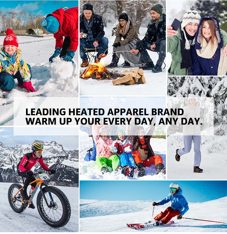 Description Picture 6 of itemElectric Heated Vest 21 Heating Areas Intelligent Heating Jackets Windproof Washable USB Charging for Winter Hiking Sports