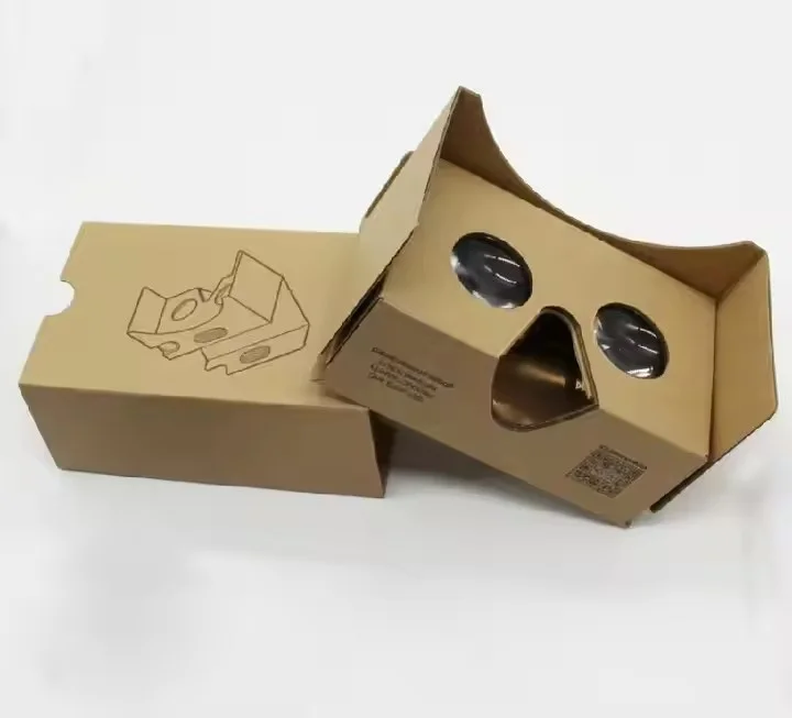 Cardboard Virtual Reality VR Headset 3D VR Glasses Box Movies for 3D Movies and Games Compatible with Android & pple
