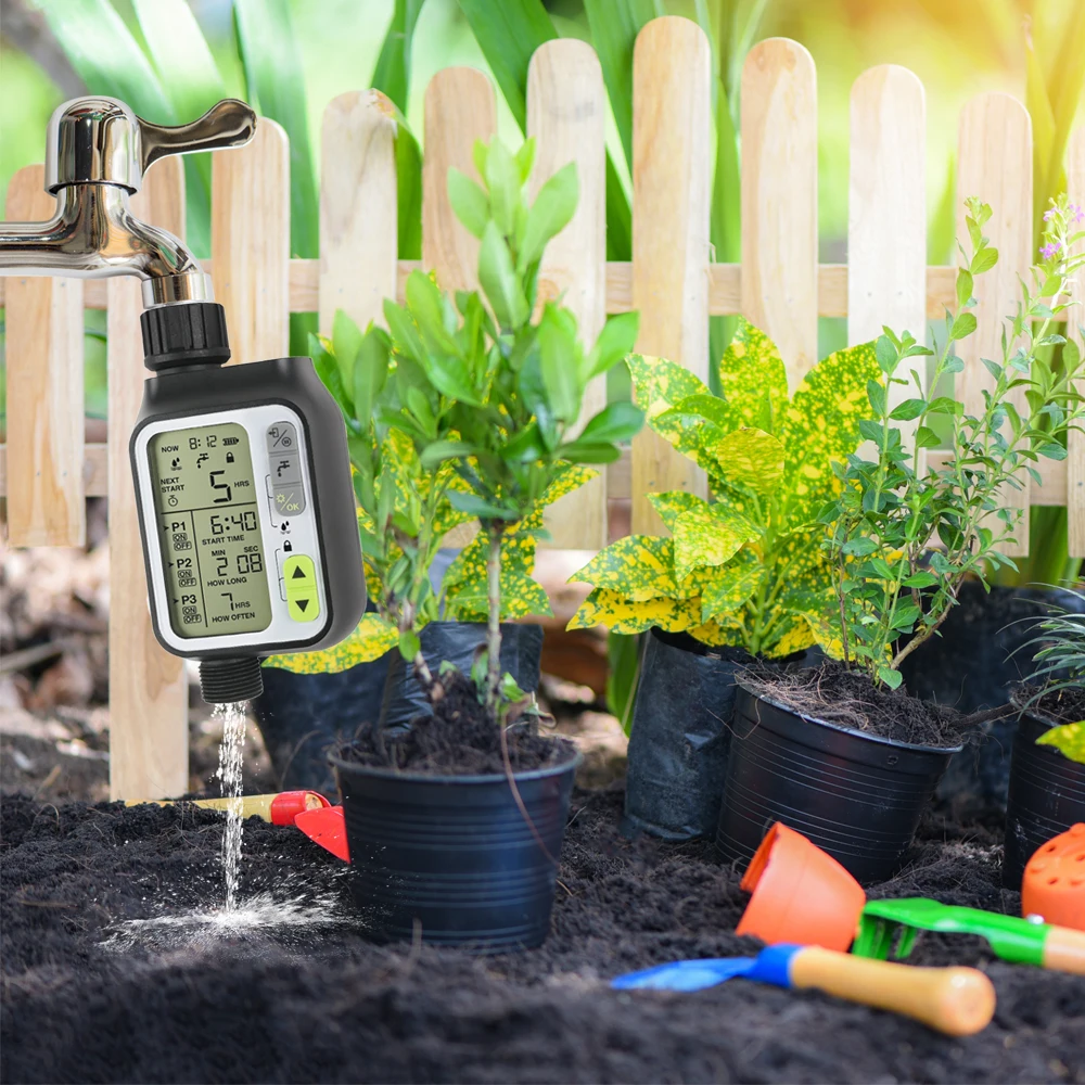 

Automatic LCD Display Watering Timer Electronic Home Garden Valve Water Timer For Garden Irrigation Controller