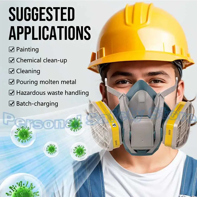 Organic 6006 6001 Filter Cartridge Dustproof Cotton 5N11 5P71 For 6200/7502/6800 Gas Mask Chemical Respirator Painting Spraying gas mask gas respirator face respirator half face respirator mask dustproof respirator respirator filter respirator accessory respirator filter cotton gas mask filter
