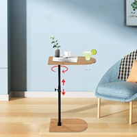 Table d'appoint en forme de C pour canapé, baignoire, plateau de baignoire, capacité 40kg, pour salon, chambre à coucher, bureau 1