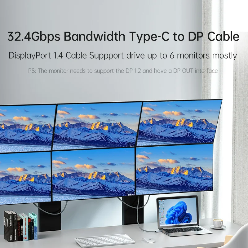 ULT-USB DisplayPort ̺ 8K60Hz  C DP 1.4 ̺ Thunderbolt 3 4 4K144Hz MacBook Pro Ｚ S21 ȭ