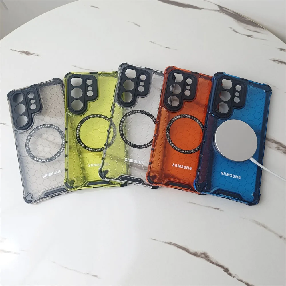 Translucent Armor Magnetic Case with Lens Protection Cover