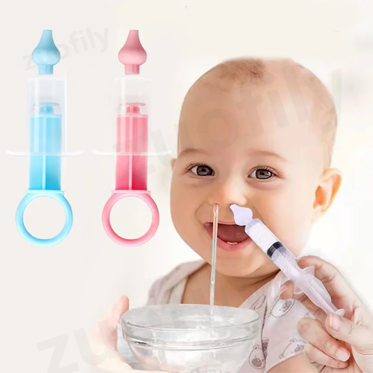 Baby Nasal Aspirator Professional Syringe Nasal Irrigator Infant Nose Cleaner Rinsing Device Reusable Silicone Suction Tip nasal aspirator nasal irrigator