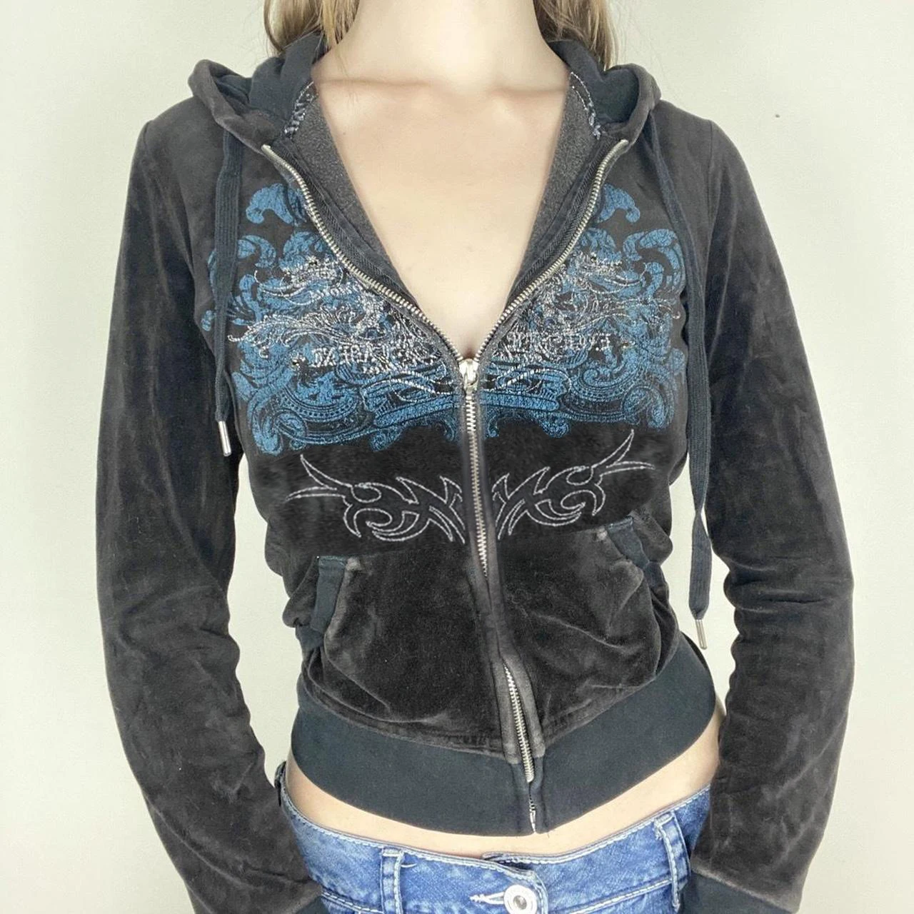 Jackets Ladies Hooded Y2K Harajuku Zipper main image 1
