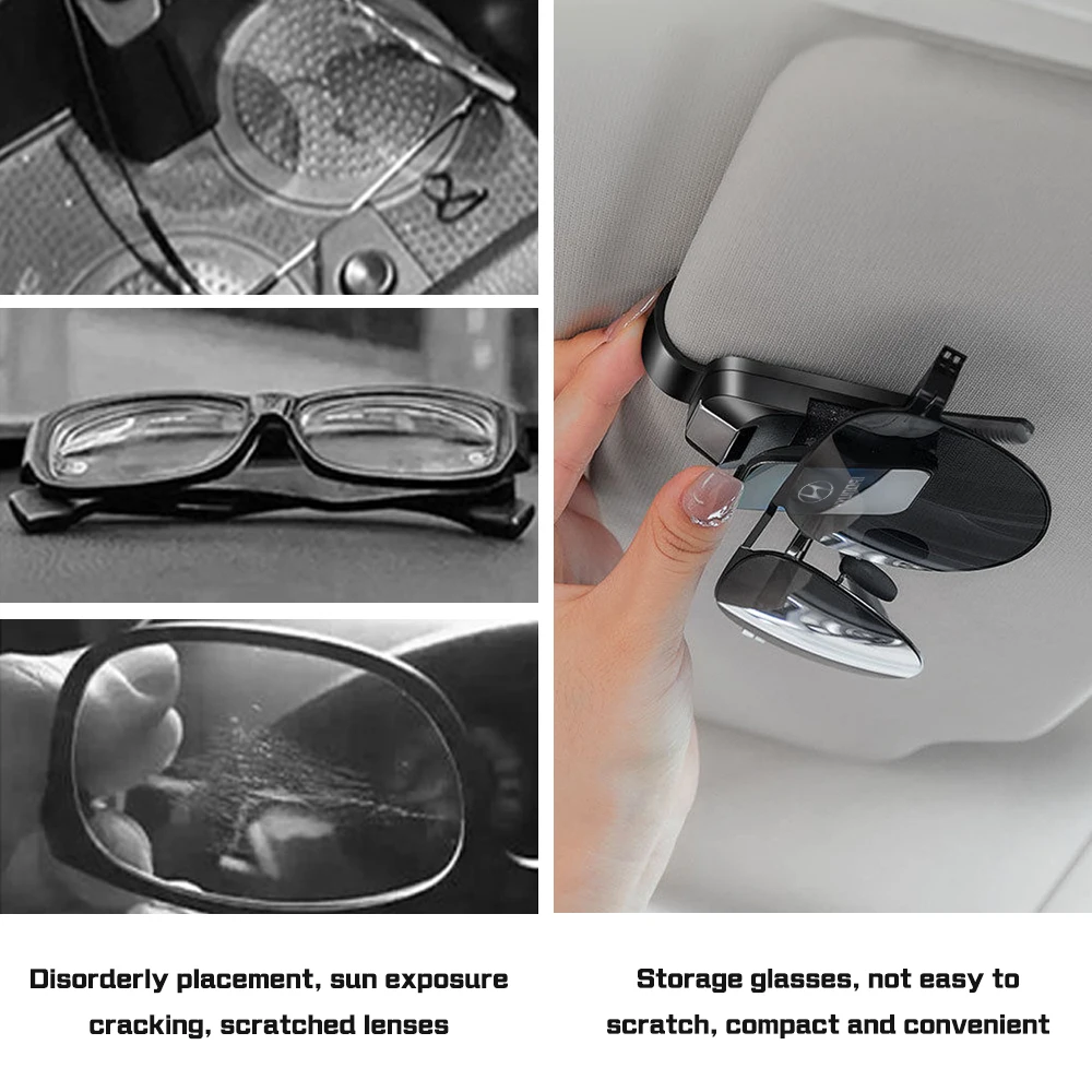 자동차 인테리어 안경 클립 ABS 현대 I30 I20 IX35 I40 Tucson Getz Sonata Veloster Elantra 선글라스 홀더 안경 걸이