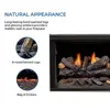 Ventless Fireplace Logs Set Remote Control Dual Fuel 33000 BTU Natural Gas Liquid Propane Stacked Red Oak Hand-Painted Ceramic 3