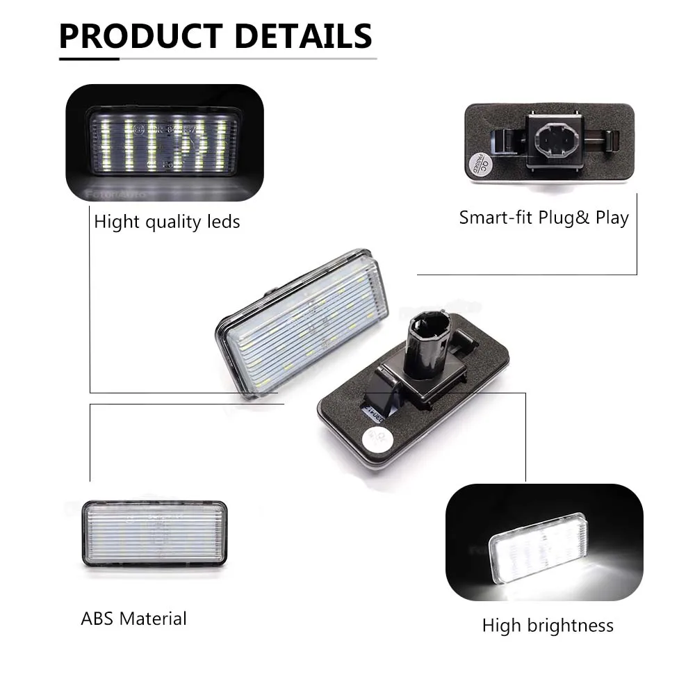 White Light for Toyota Land Cruiser J100 J200 Prado 120 Reiz 4D