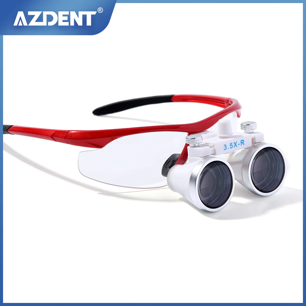 AZDENT Dental Surgical Loupes 3.5X Binocular Magnifying Glass Loupe