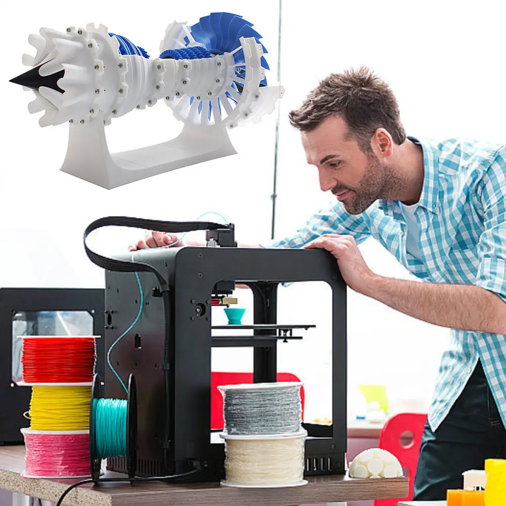 Bambu Lab 3D 프린터 모델용 하이 퀄리티 부품, 항공 엔진 액세서리