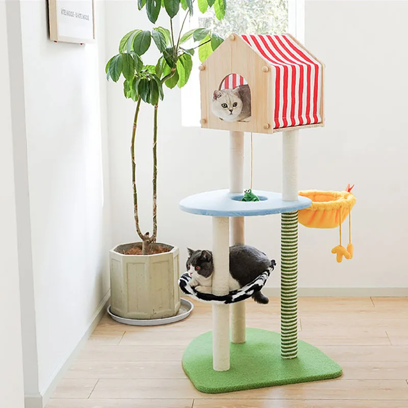 

Farm Cat Climbing Frame Cat Litter Cat Tree One Large Cat Shelf Scratching Board Does Not Occupy An Area Of Cat Toys Supplies