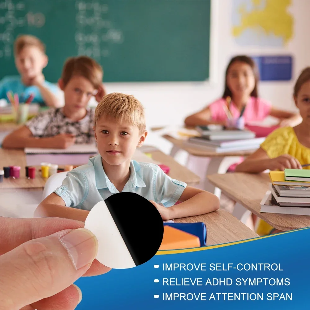 8Pcs Attention Deficit Hyperactivity Disorder Patch Child ADHD Sticker Focus Attention Decompression Care Plaster adhd patch