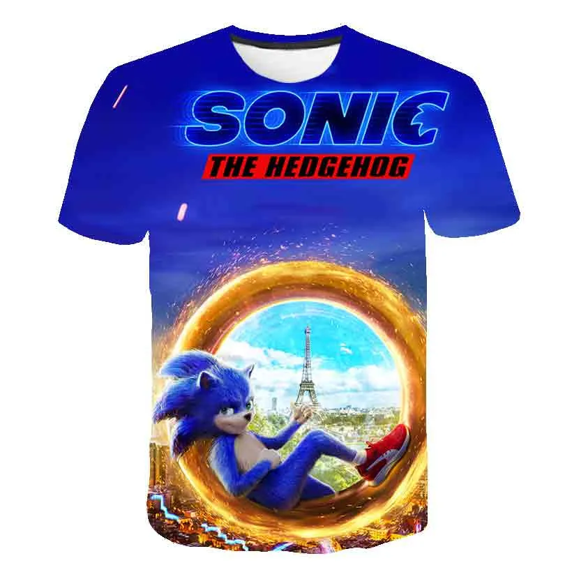 couple t shirt 3D printe anime super sonic kid's T- Tshirt New loose casual majestic summer fashion shirt Harajuku oversized t shirt 4-14T T-Shirts discount