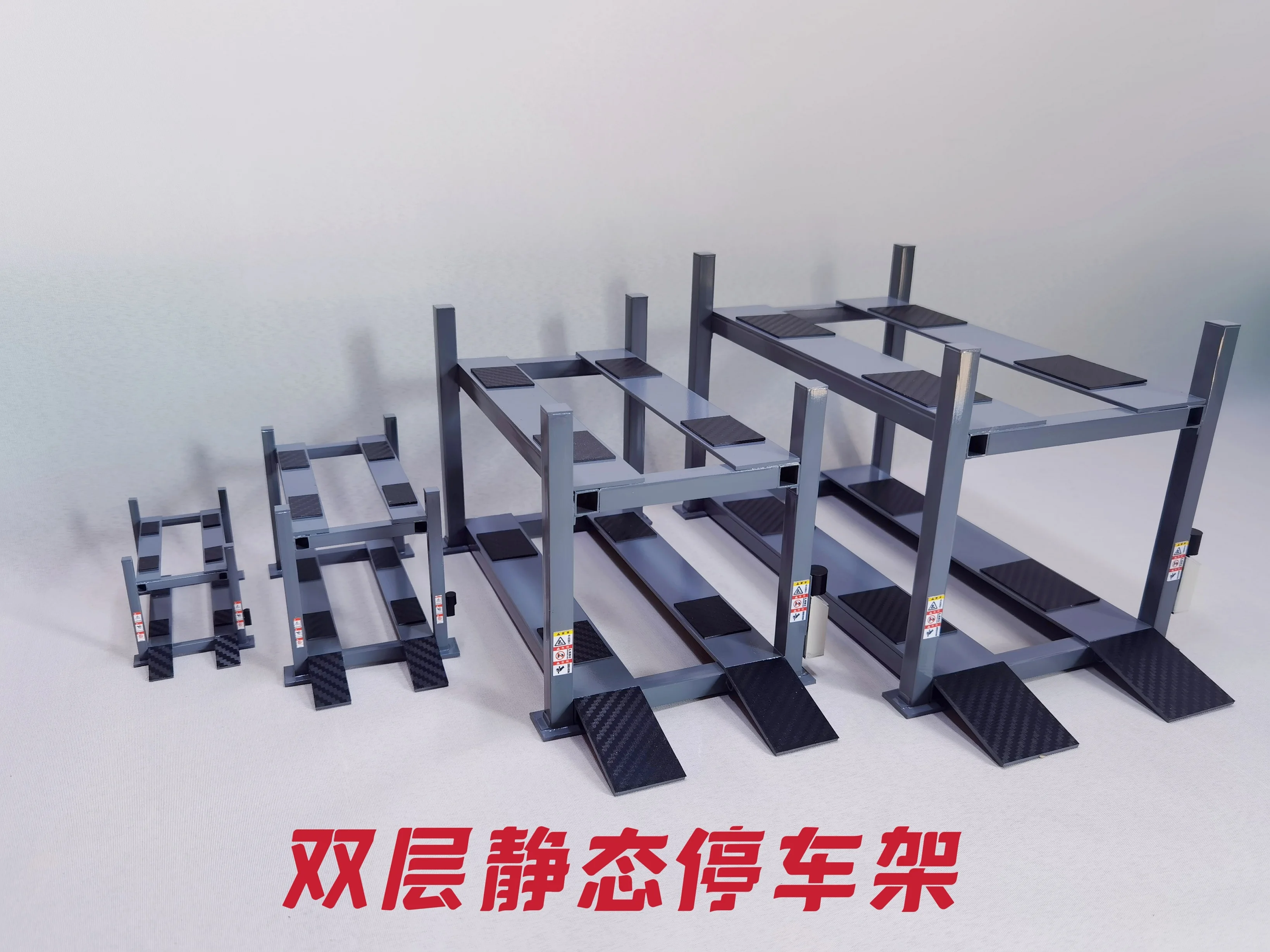 Luxury Grey Handmade Model Car Diorama Lift 1:64 1:43 1:24 1:18 Double Single Deck Garage Scene Static Stand 2