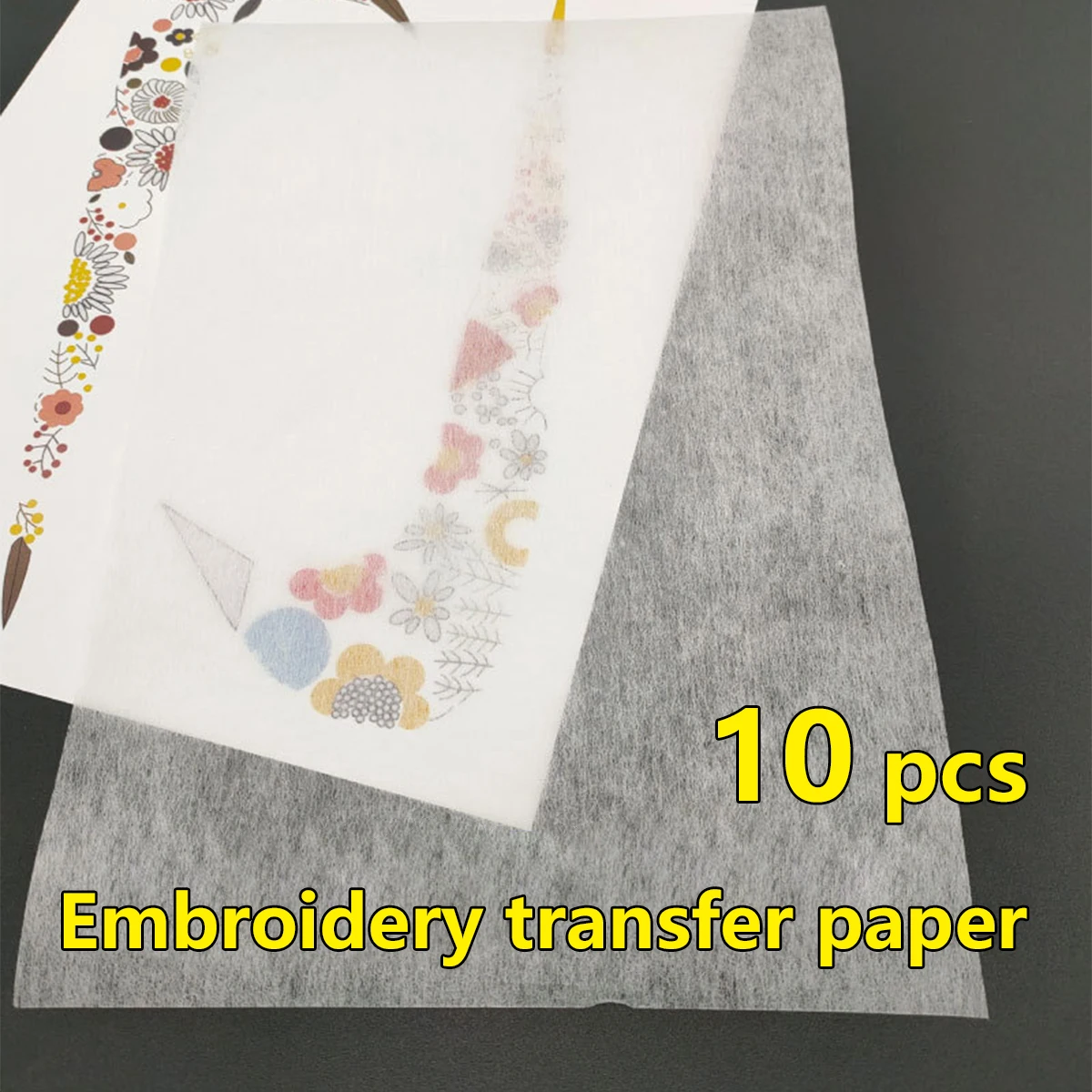 10pcs/set Embroidery Transfer Paper Film DIY Handmade Embroidery Tracing Pattern Hand Sew Craft Making Supplies 20*28cm 50*50cm
