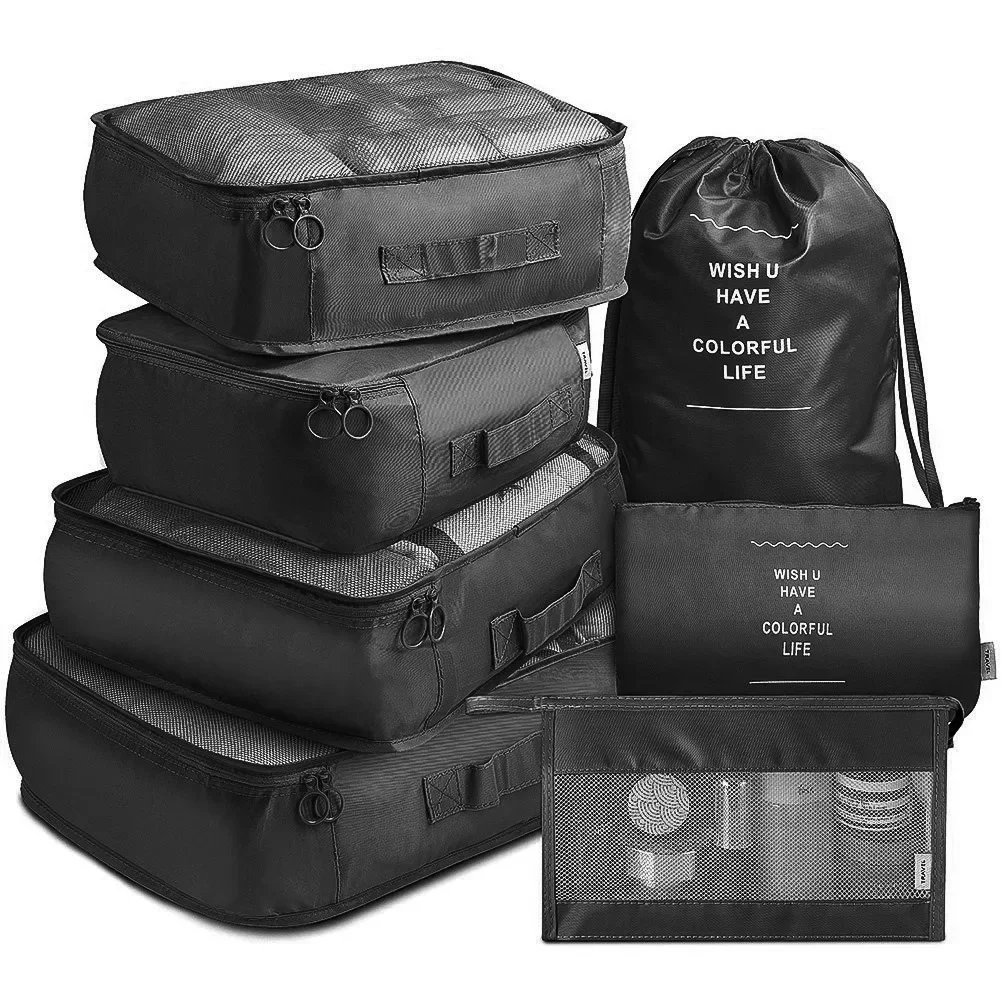 

New 7/6pcs Set Travel Organizer Storage Bags Suitcase Packing Storage Cases Portable Luggage Organizer Clothes Shoe Tidy Pouch