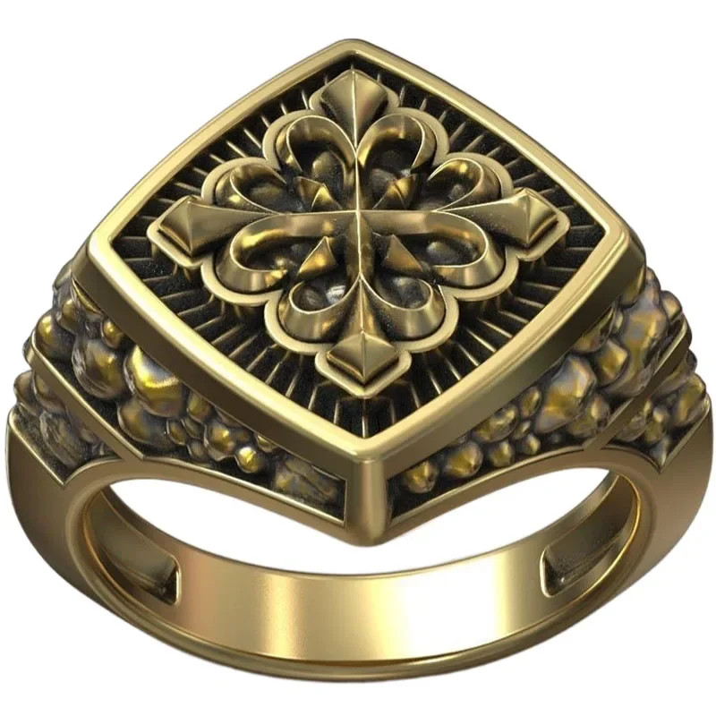 13g Maltese Cross Symbol Knight Stones Signet Art Relief Gold Ring  Customized 925 Solid Sterling Silver Rings Many Sizes 6-13 gladys knight and the pips – gold