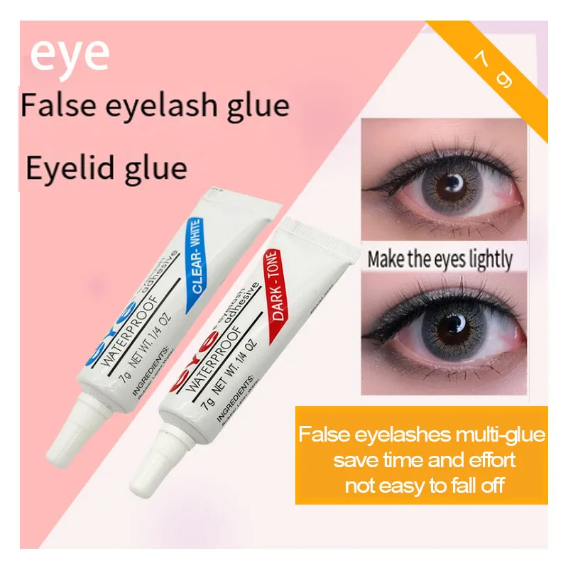 

New Upgrade Eyelid Glue False Eyelashes Adhesive Eyelash Glue Clear-white/Dark-black Eye Lashes Grafting Glue Adhesive
