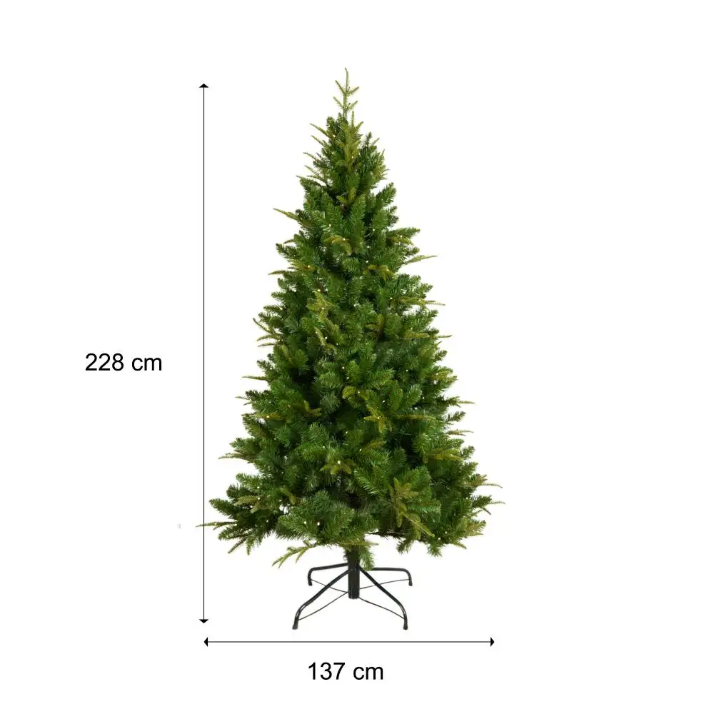 168/228cm Artificial Christmas Tree Green PVC Large Christmas Trees Decoration New Year Home Party Scene Decor 2023 Xmas Gifts