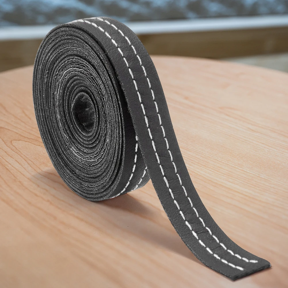 Car Mouldings Trim PU Leather Car Interior DIY Strips Self-Adhesive Dashboard Leather Decorative Line Car Interior Accessories 2