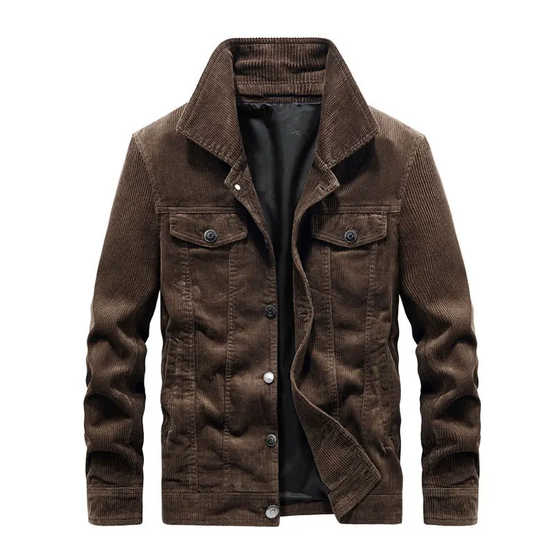 Men Corduroy Jackets Clothing Men's Winter Lamb Coat Winter Top