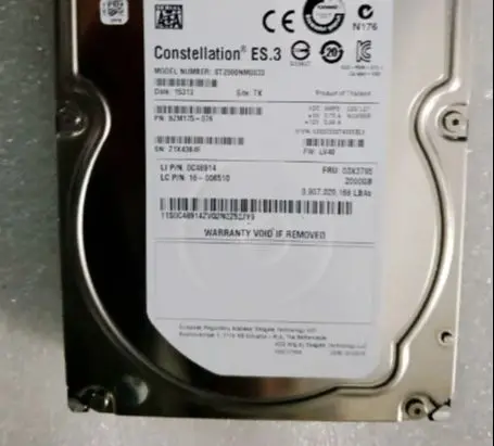 For ST2000NM0033 ES 3 6G 7 2K 128M server hard disk