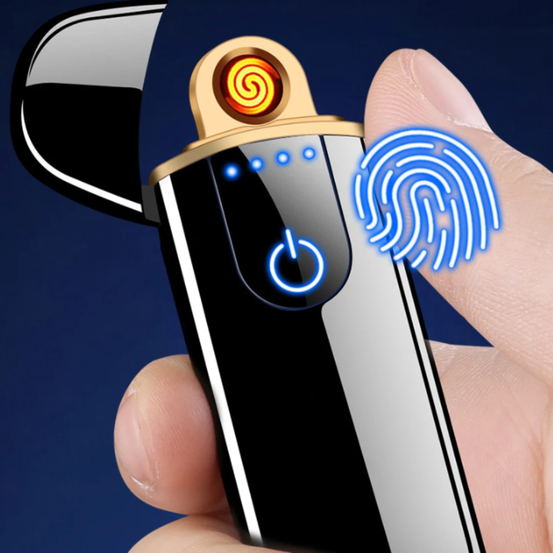 Newest Accendini elettrici USB antivento USB ricaricabile Touch accessori  per sigarette antivento accendino elettrico - AliExpress