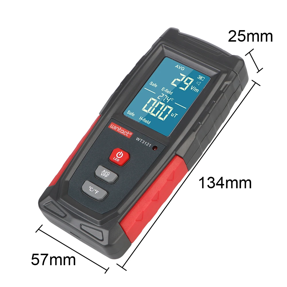 Handheld Portable Counter Electric Field EMF Meter Detector Electromagnetic Radiation Tester Radiation Dosimeter Monitor Tester